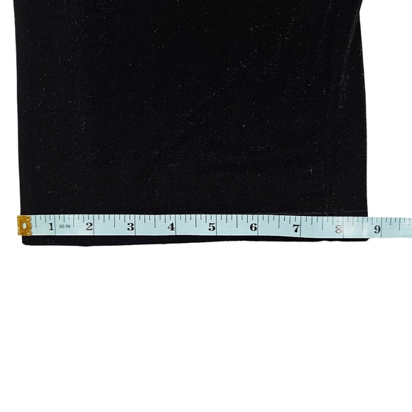 Elodie Velvet Straight Leg Pants, Black, Small - Picture 12 of 12